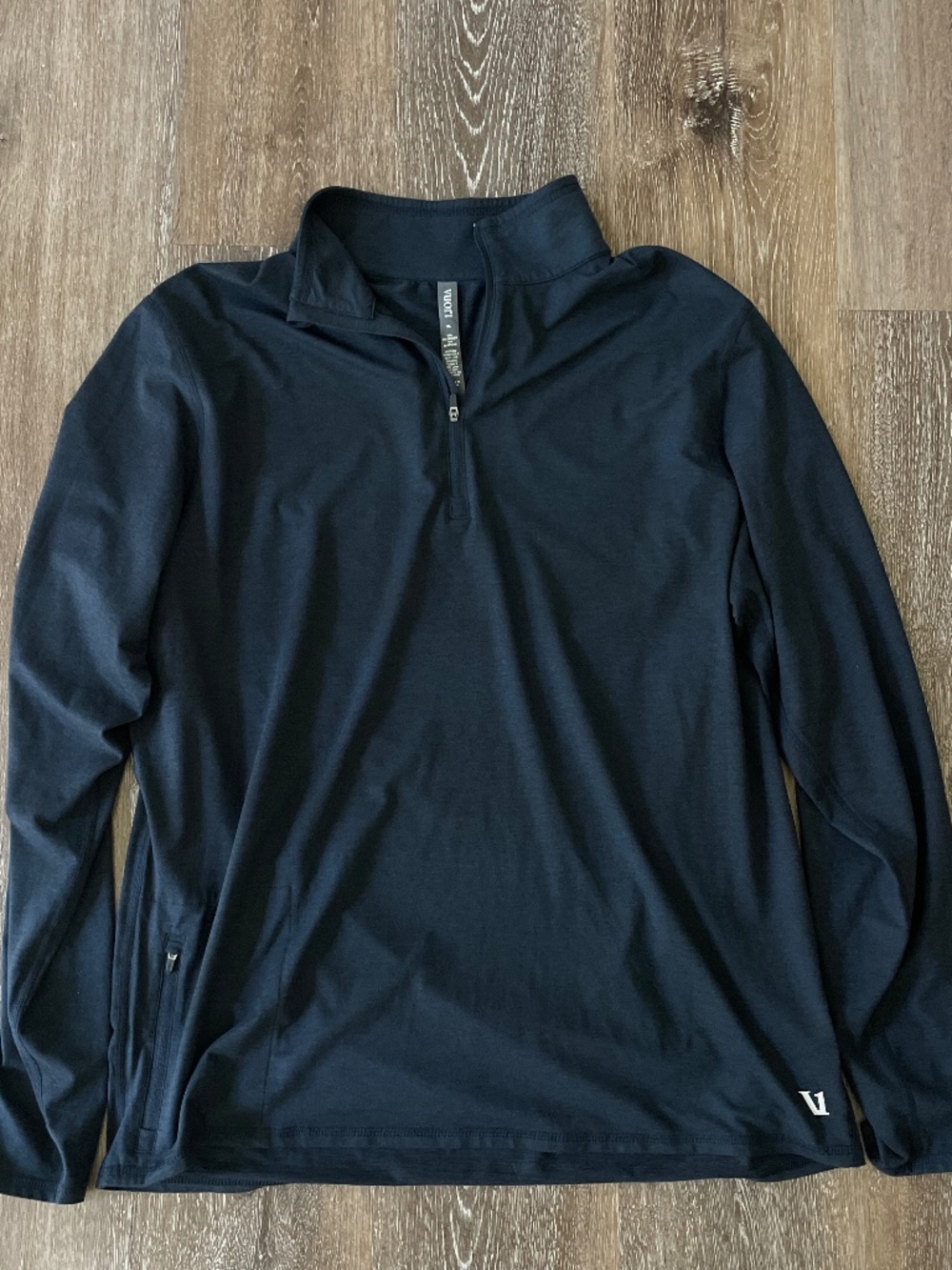 Vuori Men's Ease Performance 1/2 Zip Pullover V221 - Ink Heather - X-Large